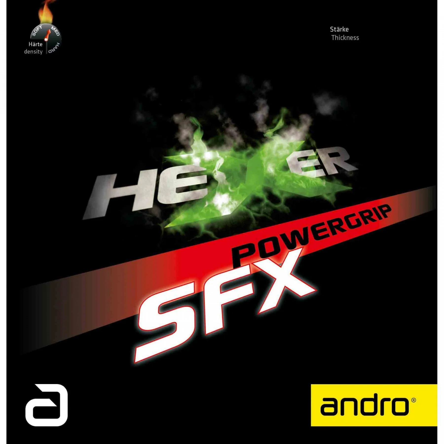 Andro Hexer Powergrip SFX Tennis Rubber